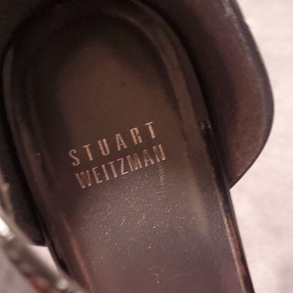 Stuart Weitzman Black Patent Leather Wedges - Picture 2 of 13